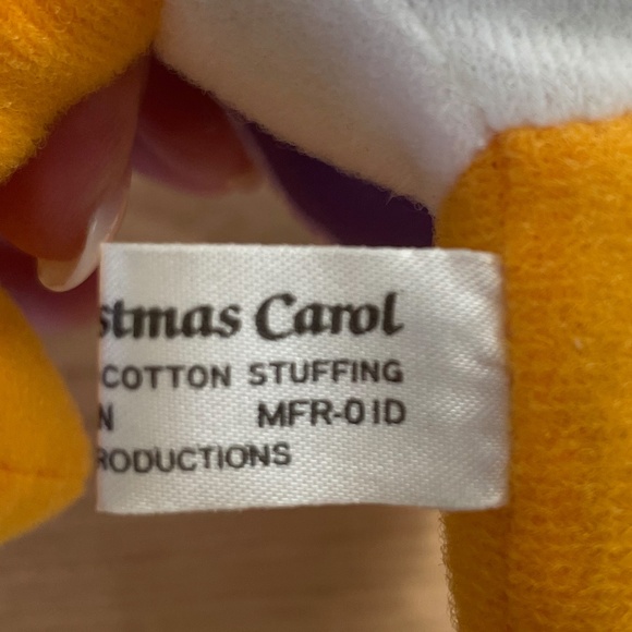 Vintage Disney Mickey's Christmas Carol Plush Scrooge McDuck 1984 Stuffed Animal - Picture 6 of 8